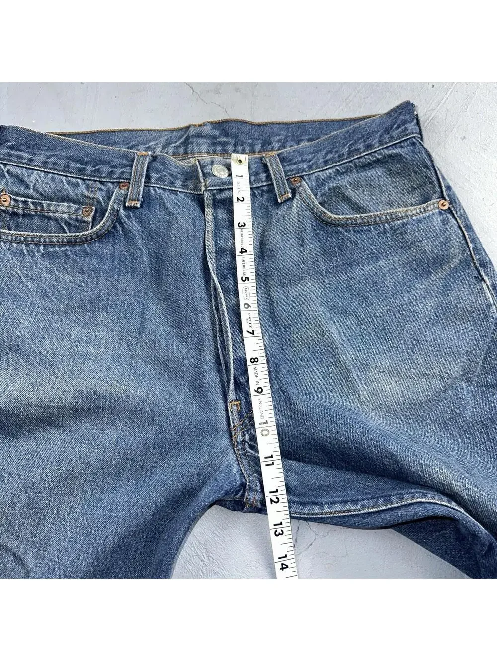 Levis 501 Vintage 80s USA XX Straight Leg Jeans Blue Light Wash 36x40 Act 32x29